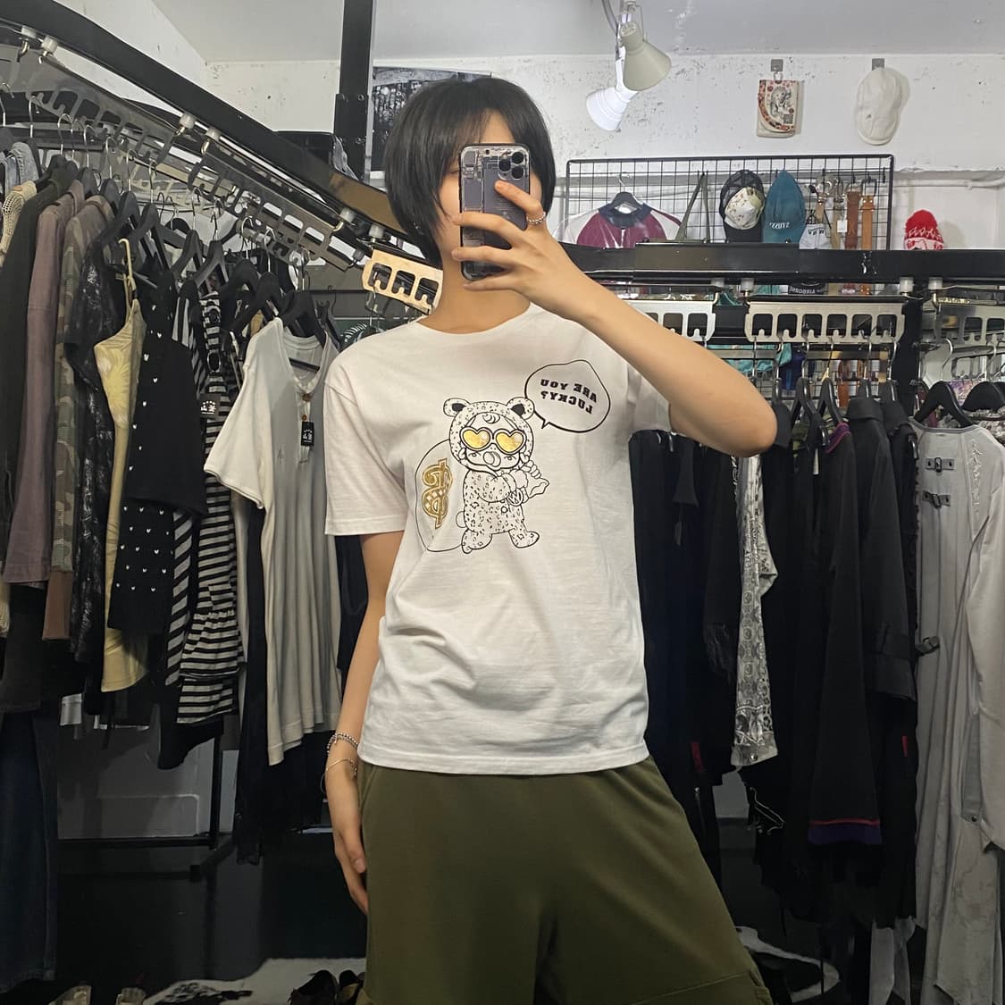 Japanese vtg 베이비 프린팅 반팔 티셔츠 상품이미지8