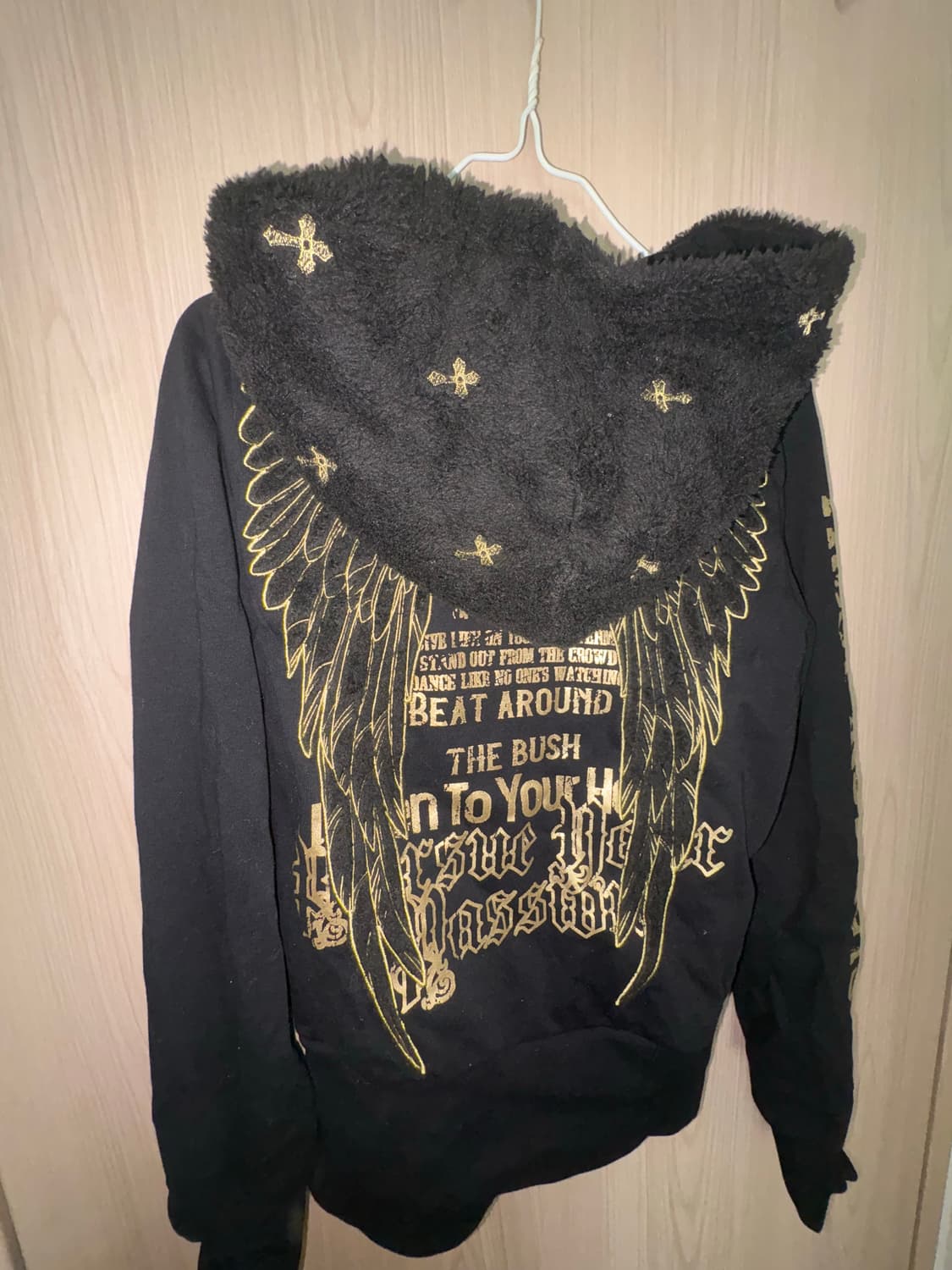 빈티지 오네갸루 y2k 십자가 고스 펑크 후드집업 상품이미지1