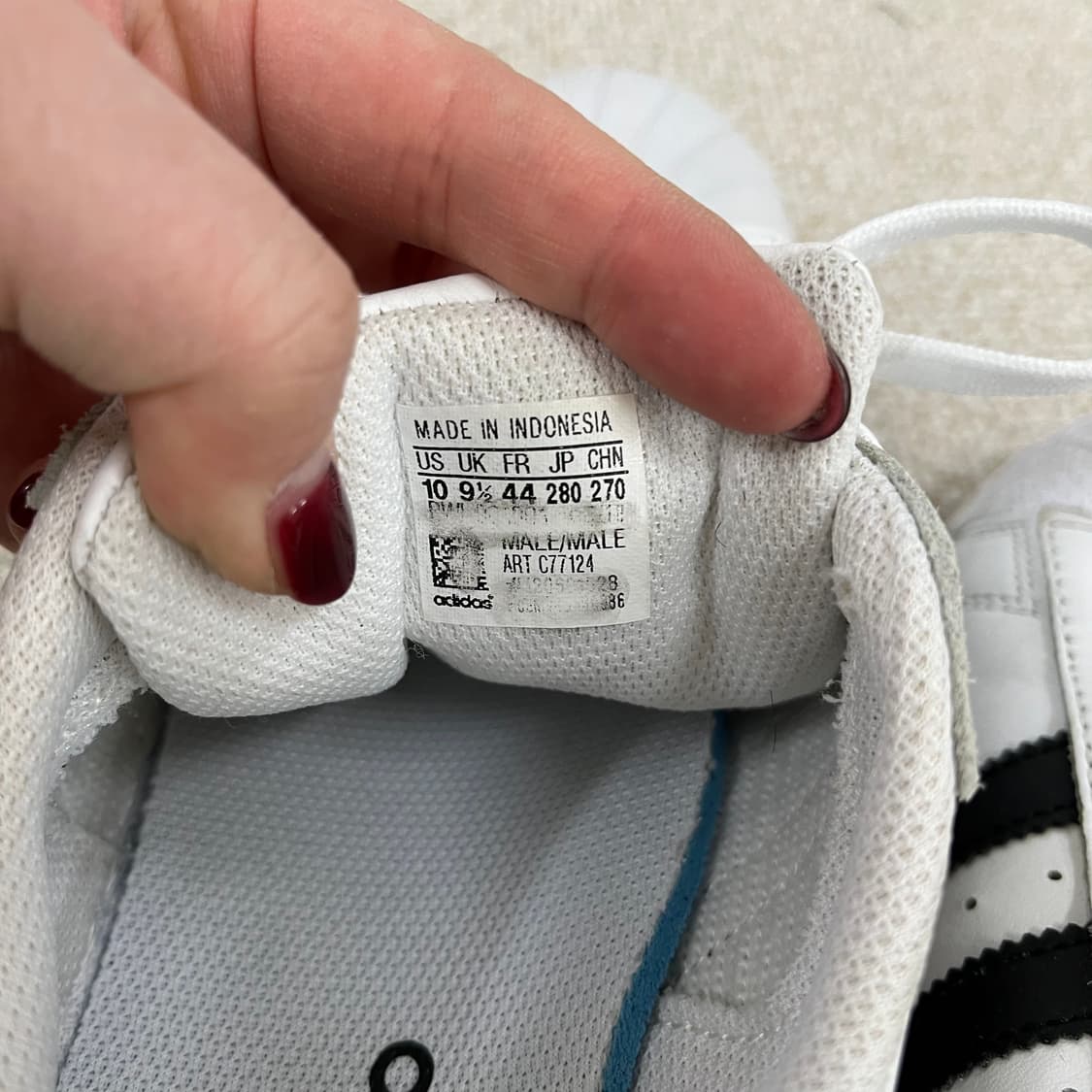 [270] 아디다스 오리지널 슈퍼스타 스니커즈 운동화 신발 0116M1 상품이미지8