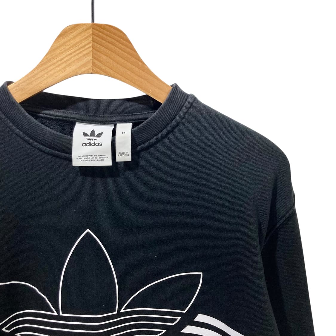 아디다스 오리지널 블랙 맨투맨 상품이미지3