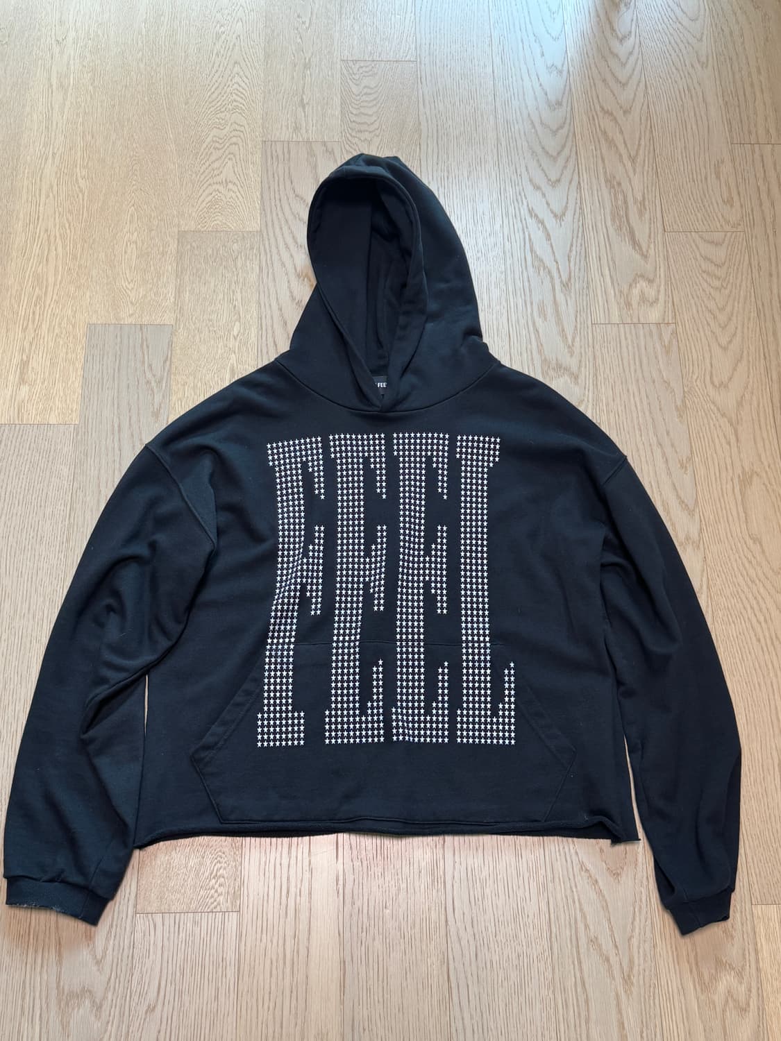 [M] 아이필럭키 스타 후드 블랙 상품이미지2