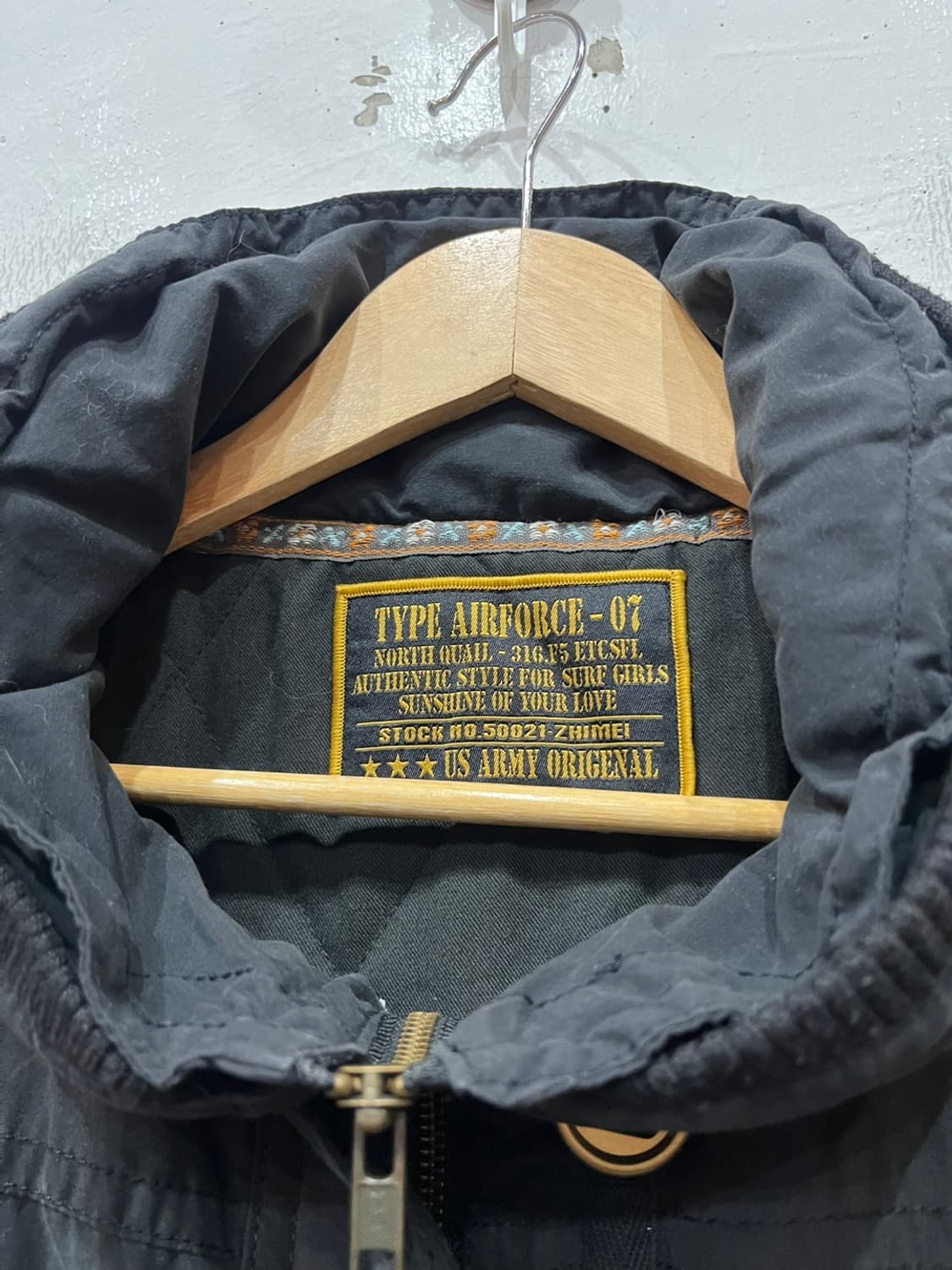 JPN 밀리터리 자켓 블랙 우먼즈 상품이미지5