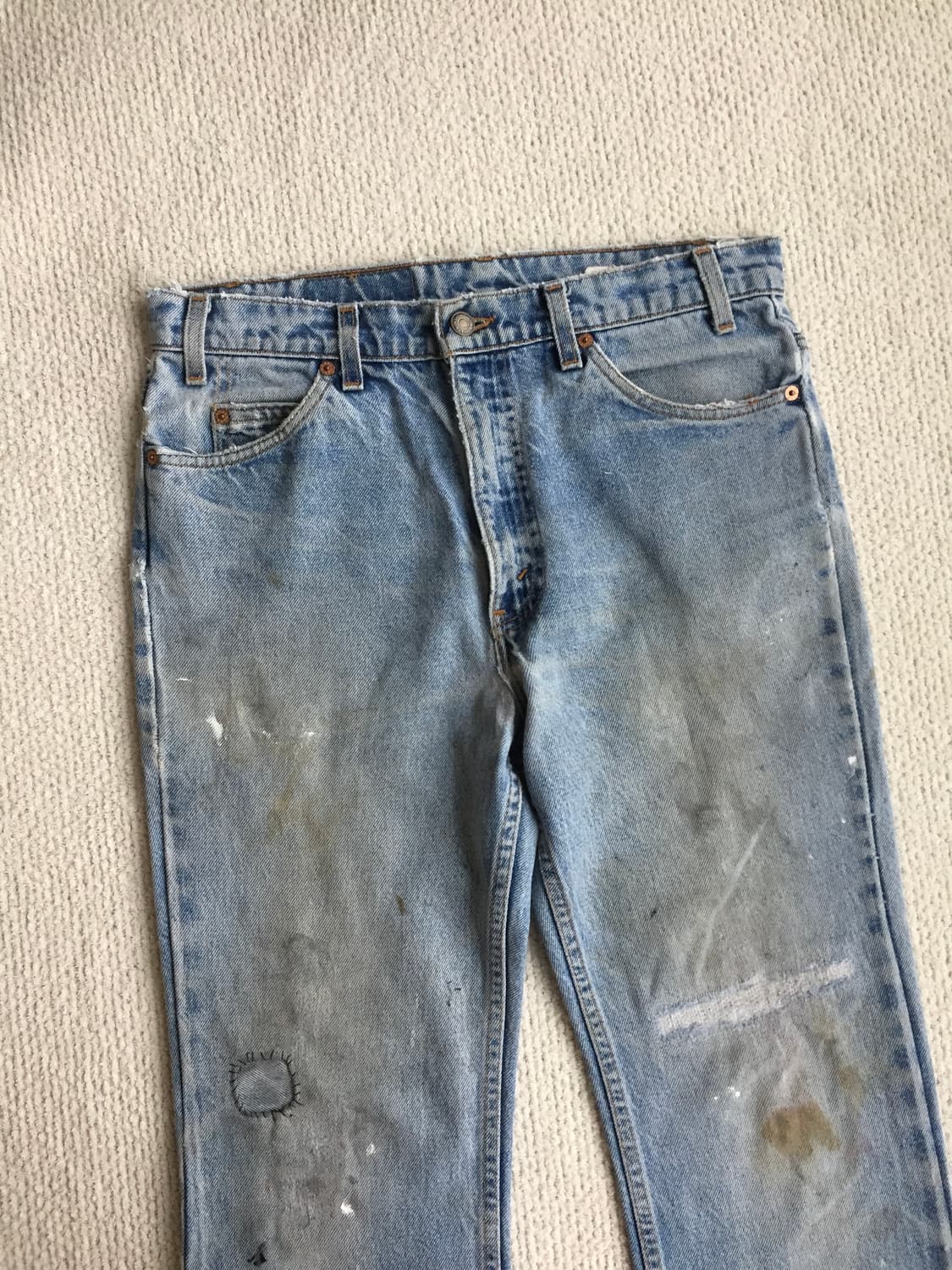 90‘s levis 517 리페어 부츠컷 데님 굿페이딩 상품이미지2