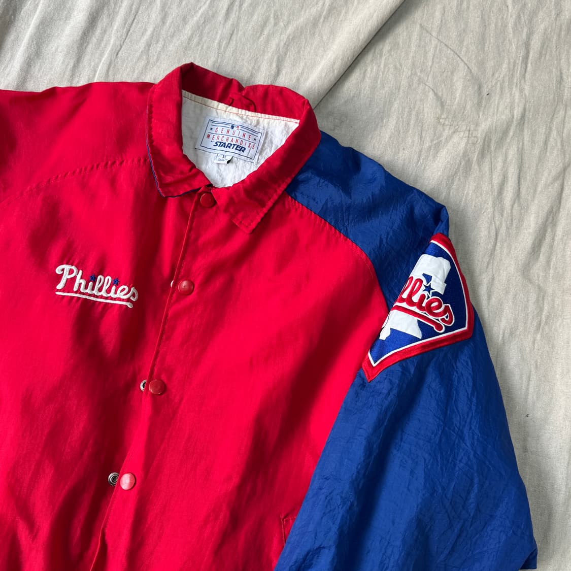 스타터 90s 필라델피아 MLB 나일론 자켓 XL 상품이미지2