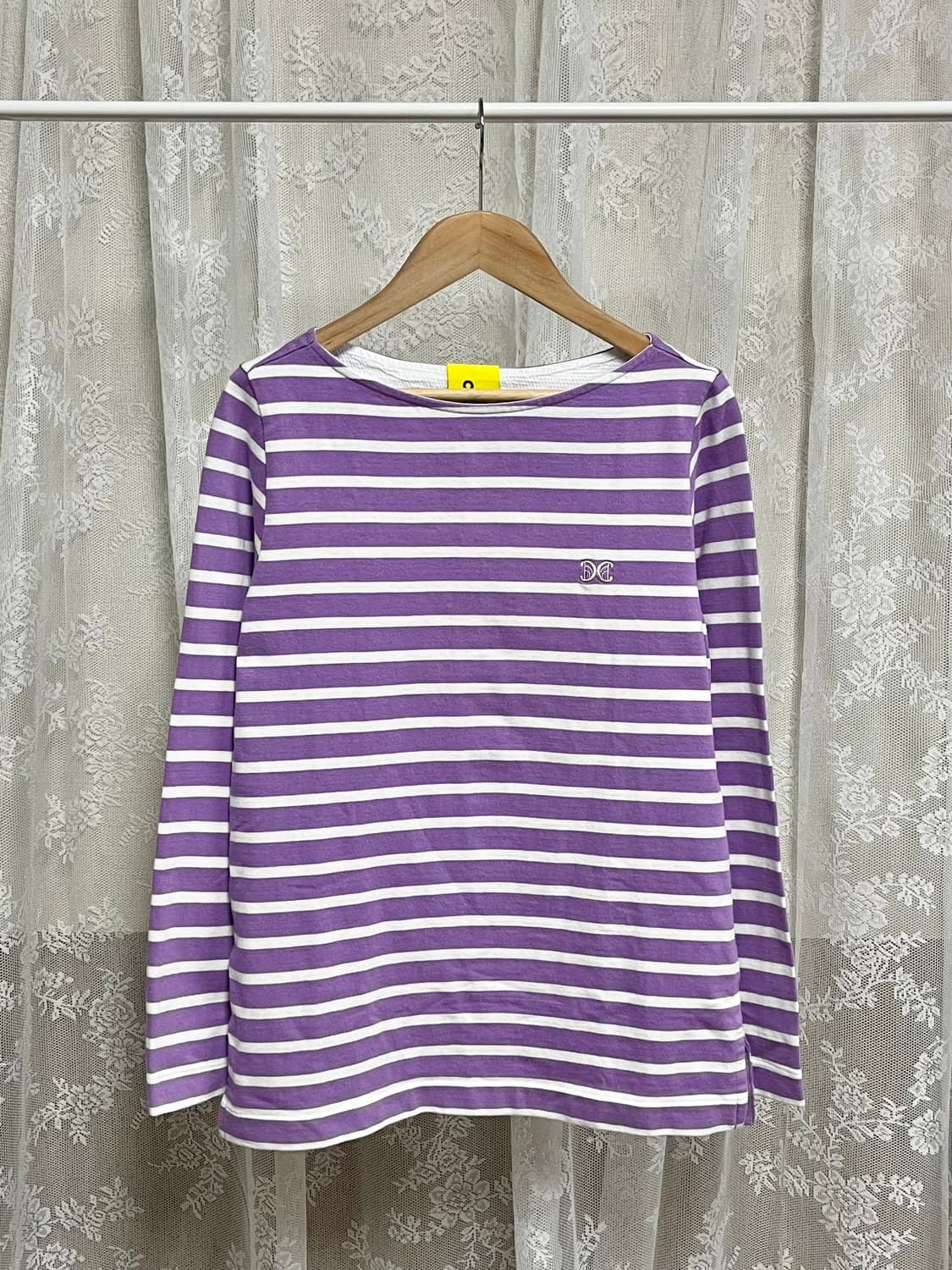 38) 럭키슈에뜨 보트넥 스트라이프 티셔츠 상품이미지1