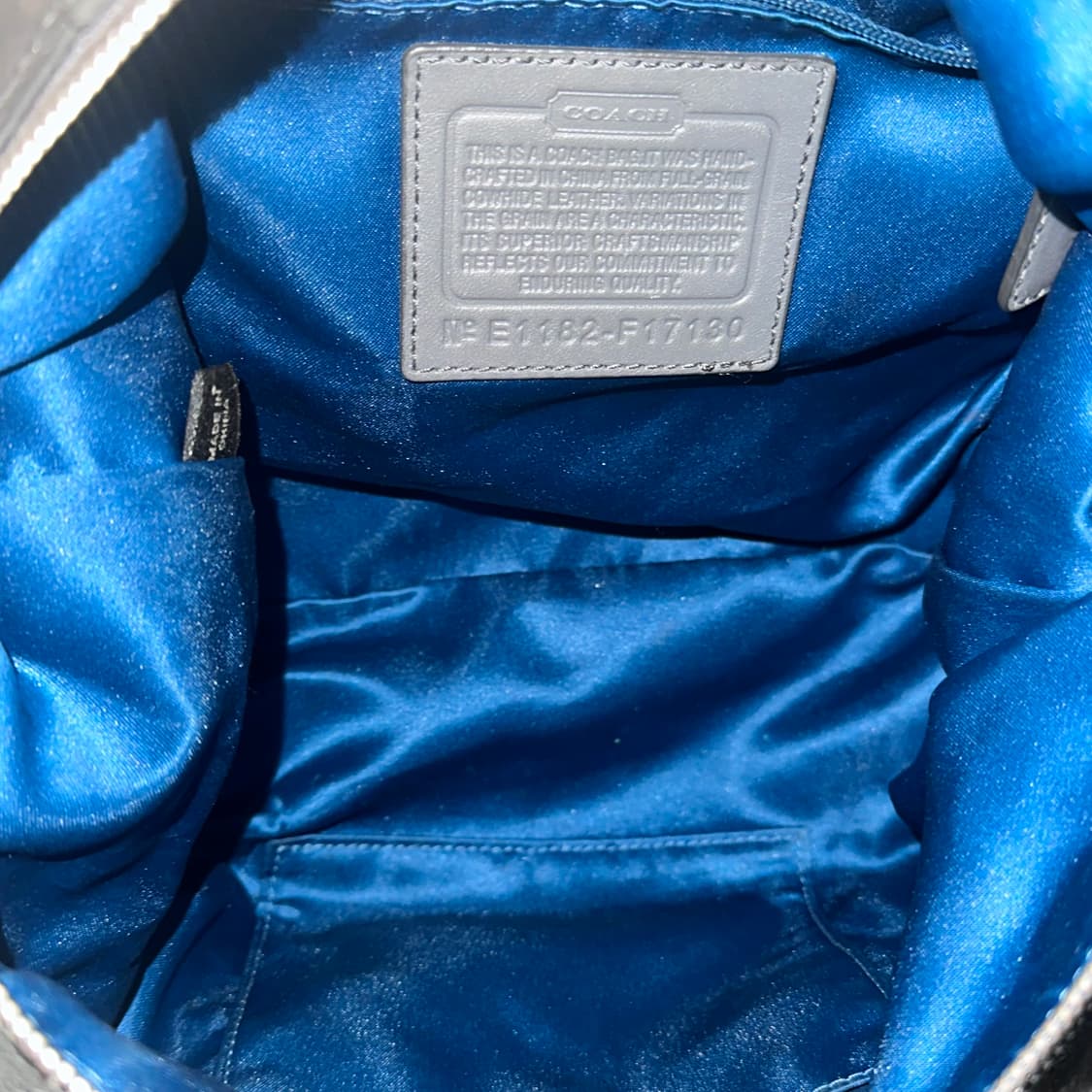 Coach 코치 빈티지 실버 건메탈 애슐리 레더 샤첼백 토트백 숄더백  상품이미지6