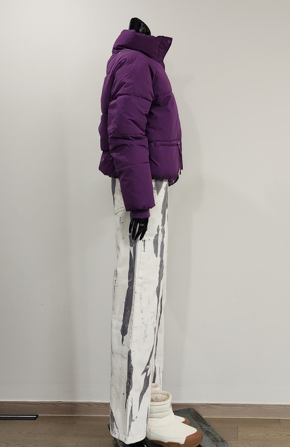퍼플 패딩점퍼 상품이미지4