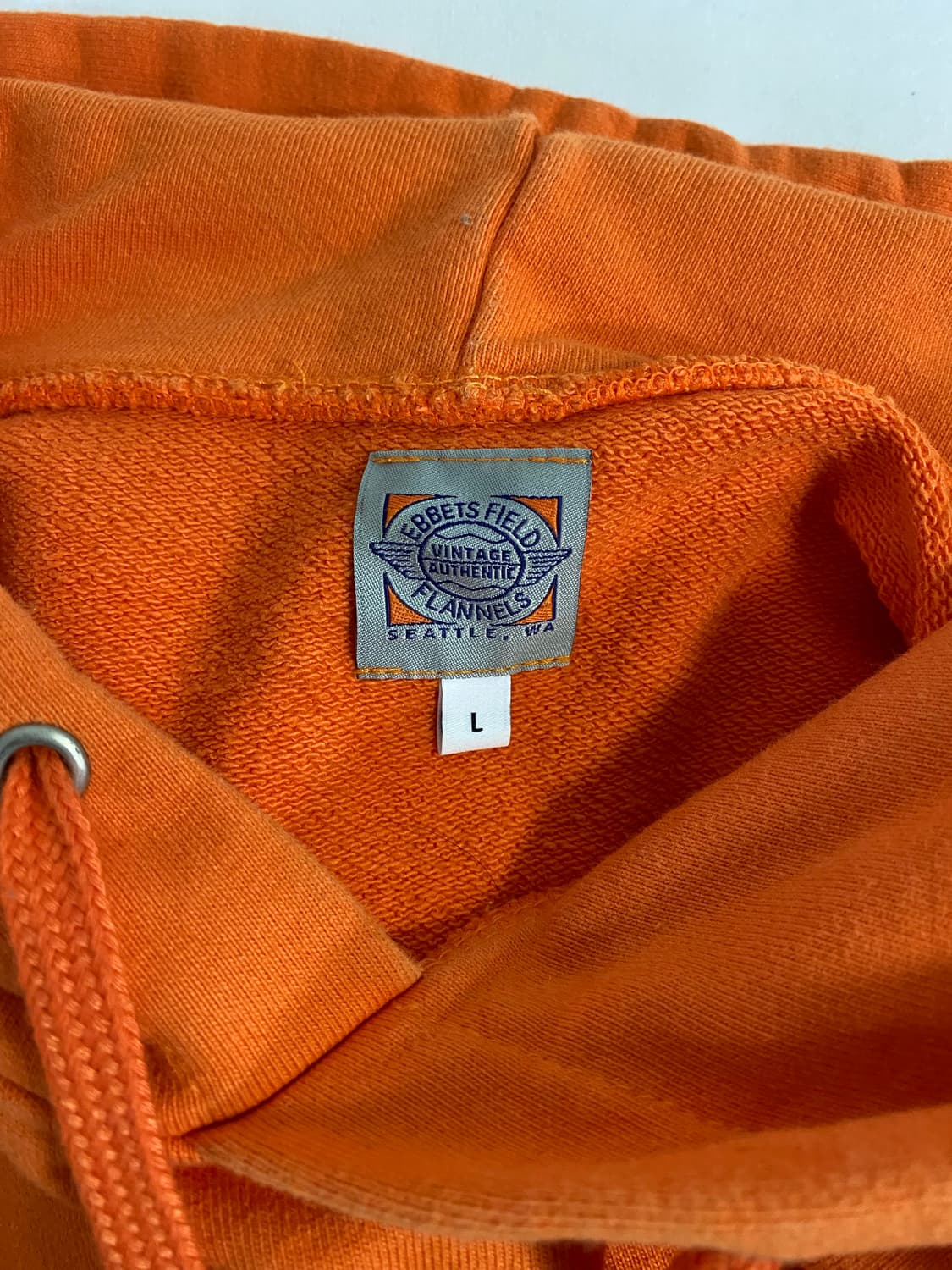 이벳필드 플란넬 오렌지 후드티 L 상품이미지4