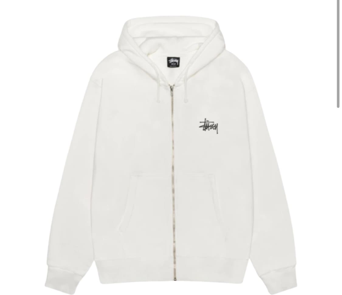 스투시 베이직 로고 후드집업 L 상품이미지1