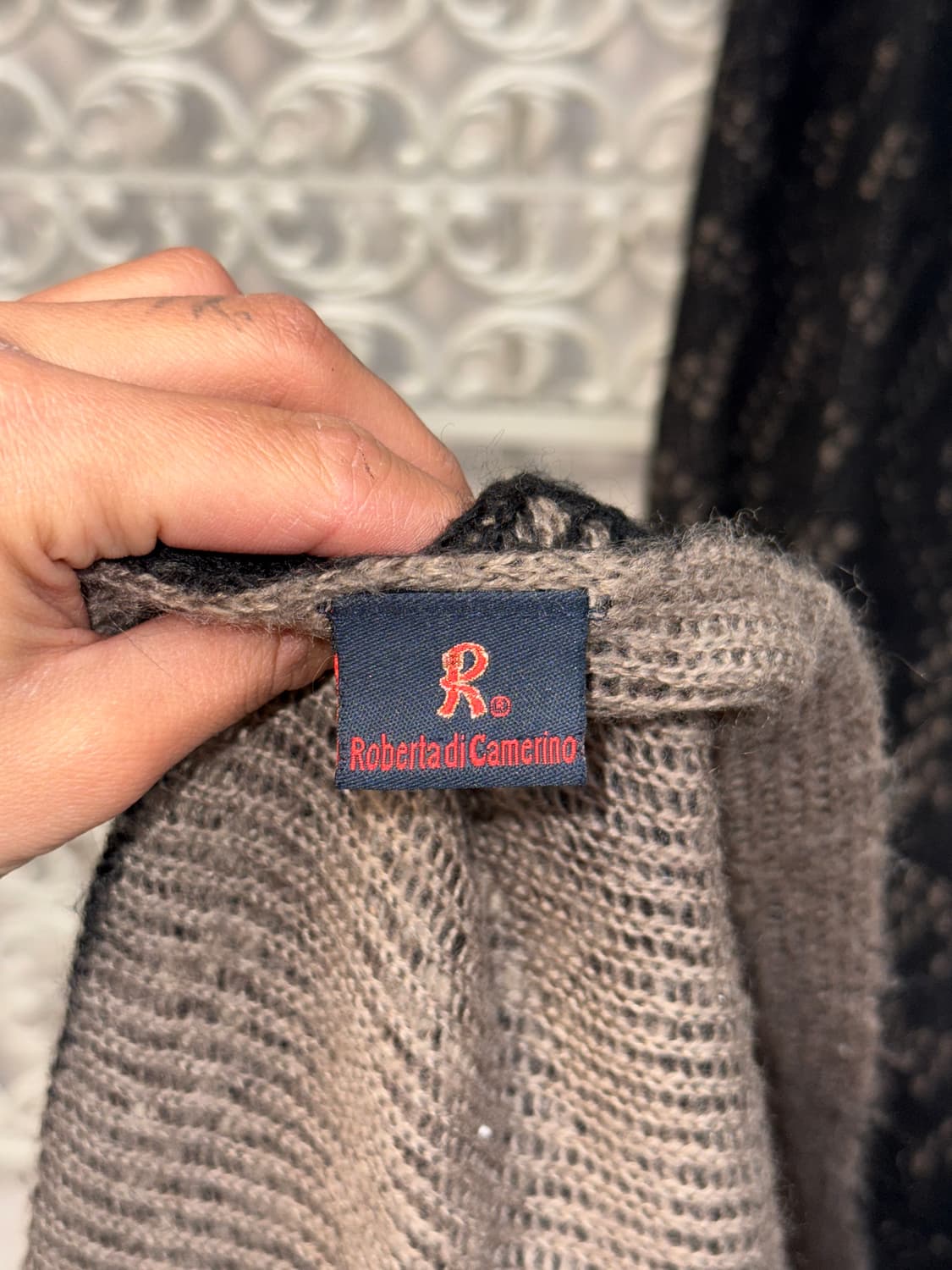 Roberta Di Camerino ethnic net knit 머플러 상품이미지4