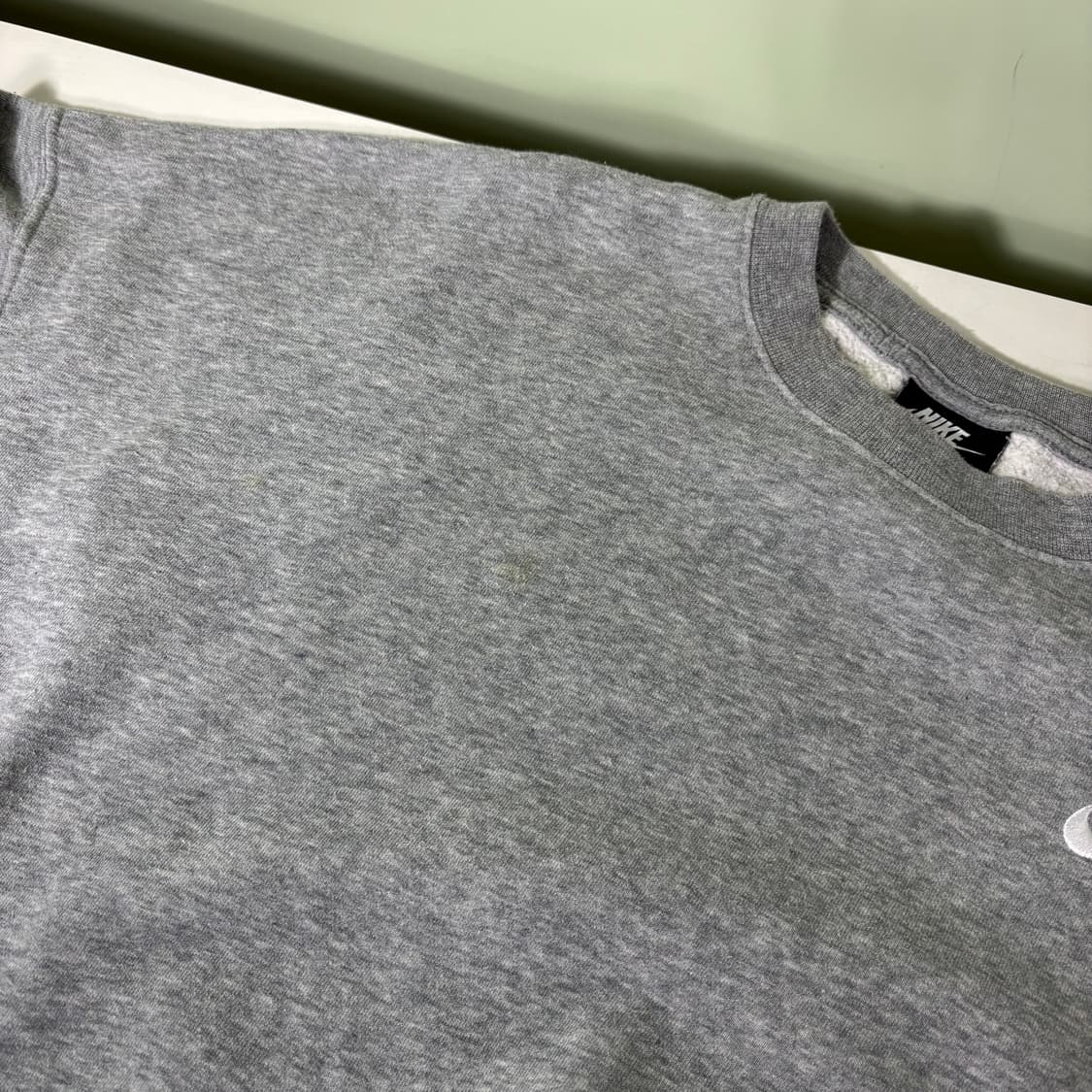 우먼FREE 나이키 그레이 오버핏 숏 맨투맨 상품이미지2