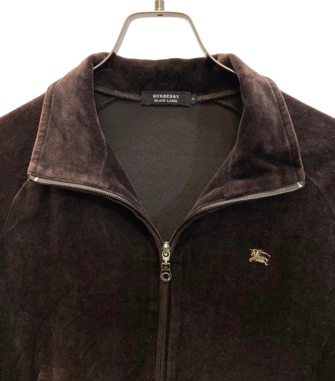 상태최상,유일매물) 버버리 브라운 벨벳 져지 상품이미지2