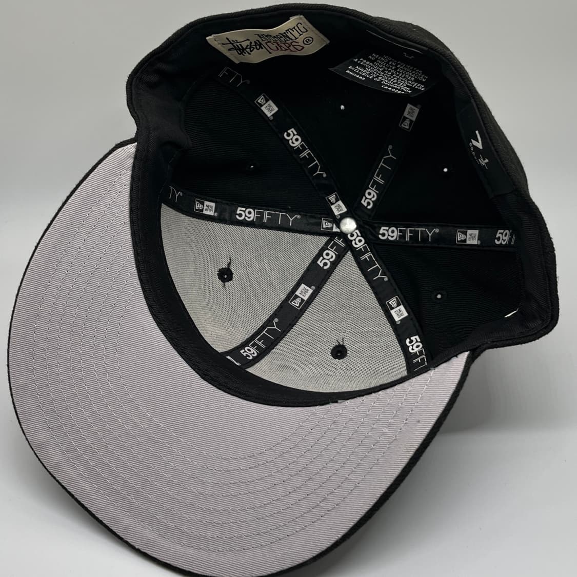 스투시 x 뉴에라 s로고 스냅백 블랙 7.5사이즈 상품이미지5