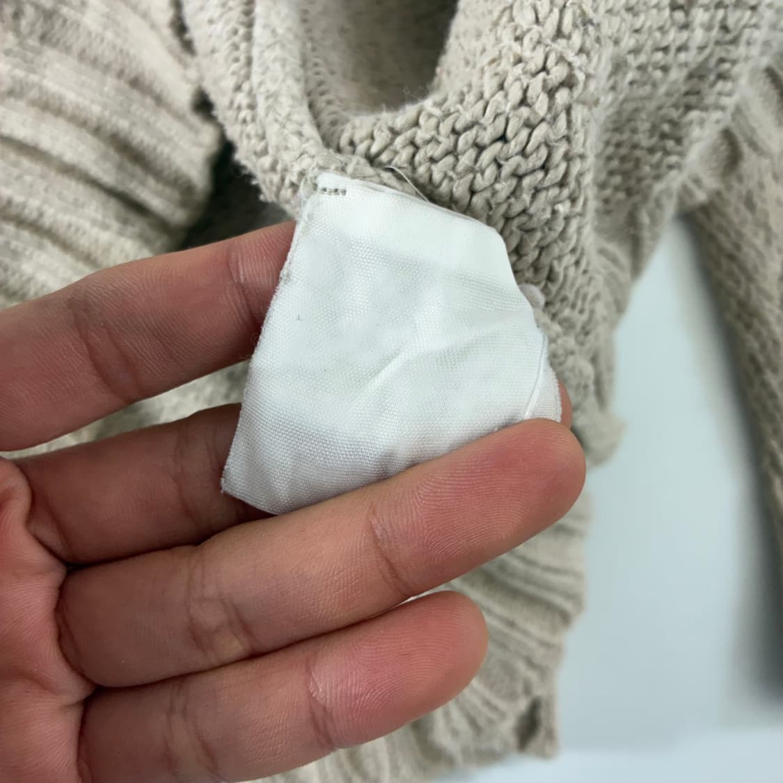 Polo  폴로 랄프로렌 자수 코튼 베이지 라운드 니트  상품이미지4