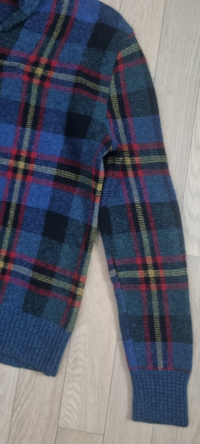 폴로랄프로렌 숄카라 ,가죽패치 양모100 니트 M _ 여성,실측확인 상품이미지4