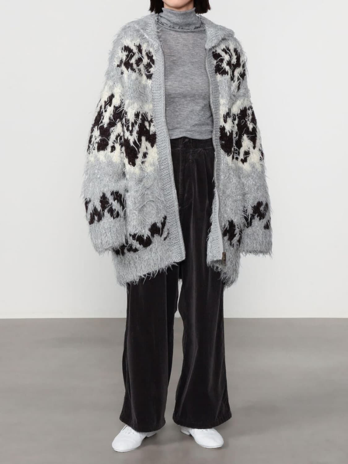 BEAKER Unfil 언필 울 코위찬 핸드니트 자켓 상품이미지4