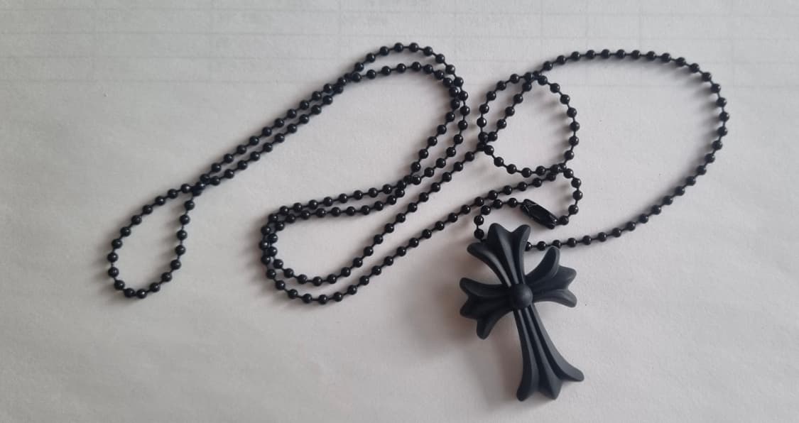 크롬하츠 실리콘 목걸이 블랙 상품이미지1