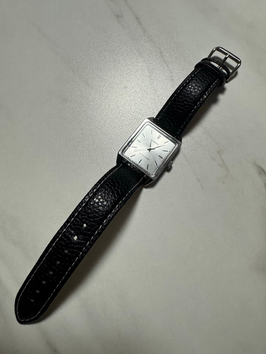 카시오 MTP-V007 흰판 블랙 상품이미지1