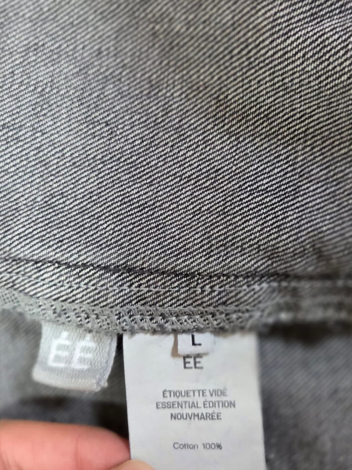 EE washed denim vest 상품이미지4