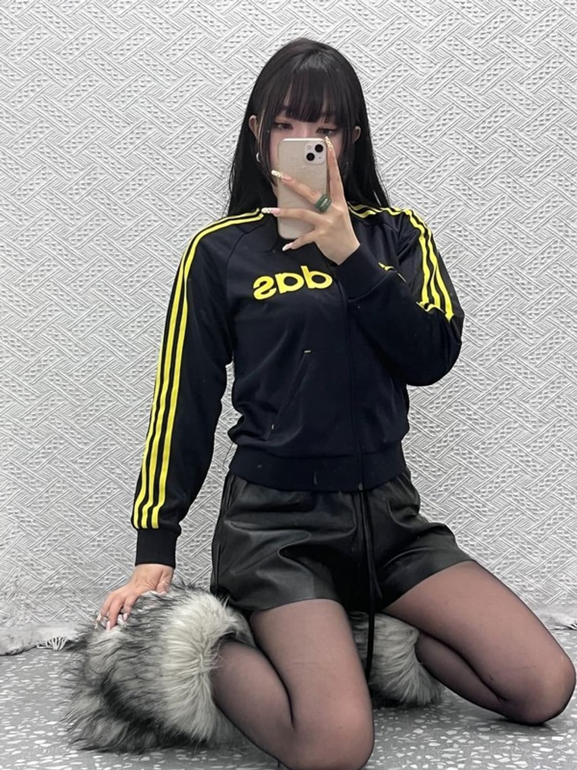 아디다스 Y2K 올드스쿨 레트로 빅로고 져지 집업 90 C10072 상품이미지2