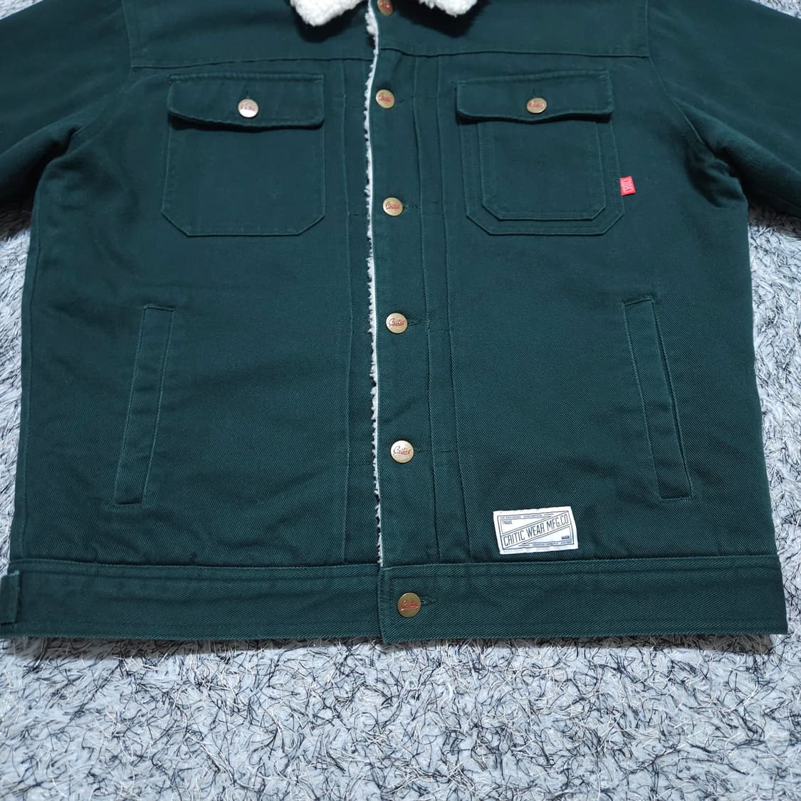 크리틱) L 남자 양털보아자켓 봄버자켓 / 왕눈이샵 상품이미지5