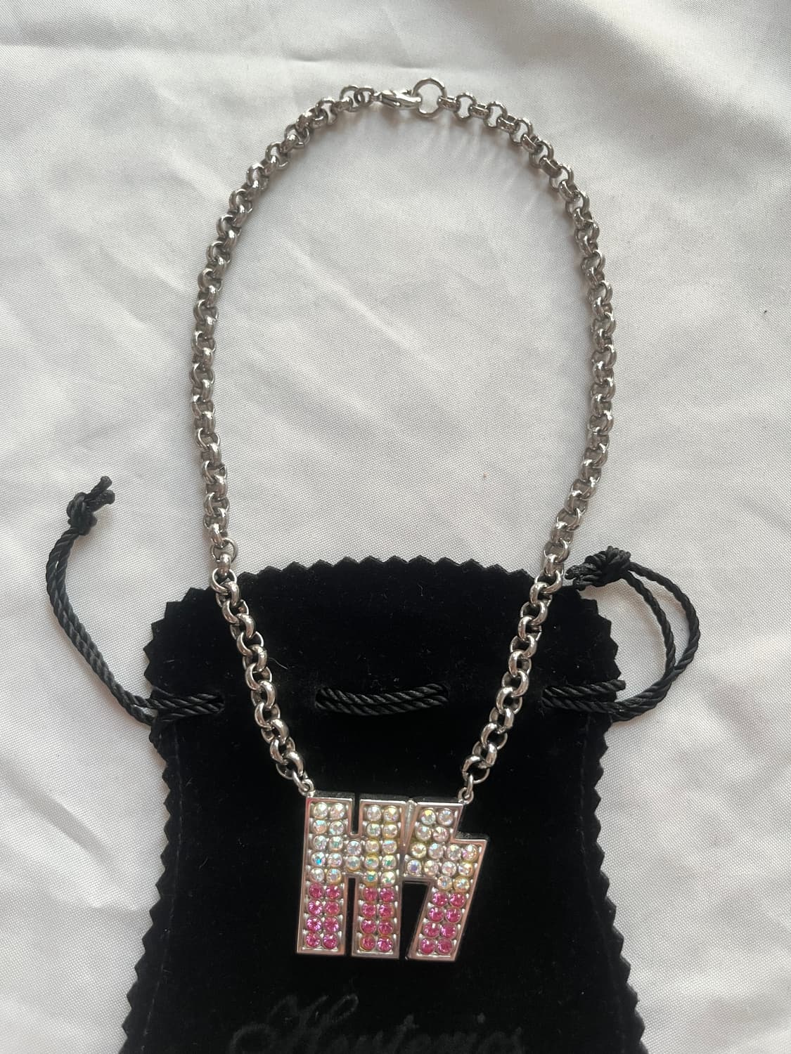 (새상품) 히스테릭 글래머 라인스톤 큐빅 초커 체인 목걸이 상품이미지8