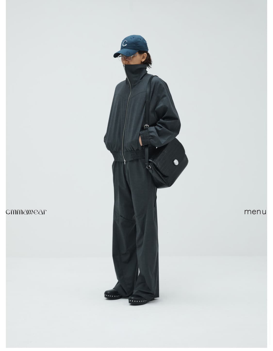 [XL] cmmawear 퍼넬넥 자켓 그레이 새상품 상품이미지3