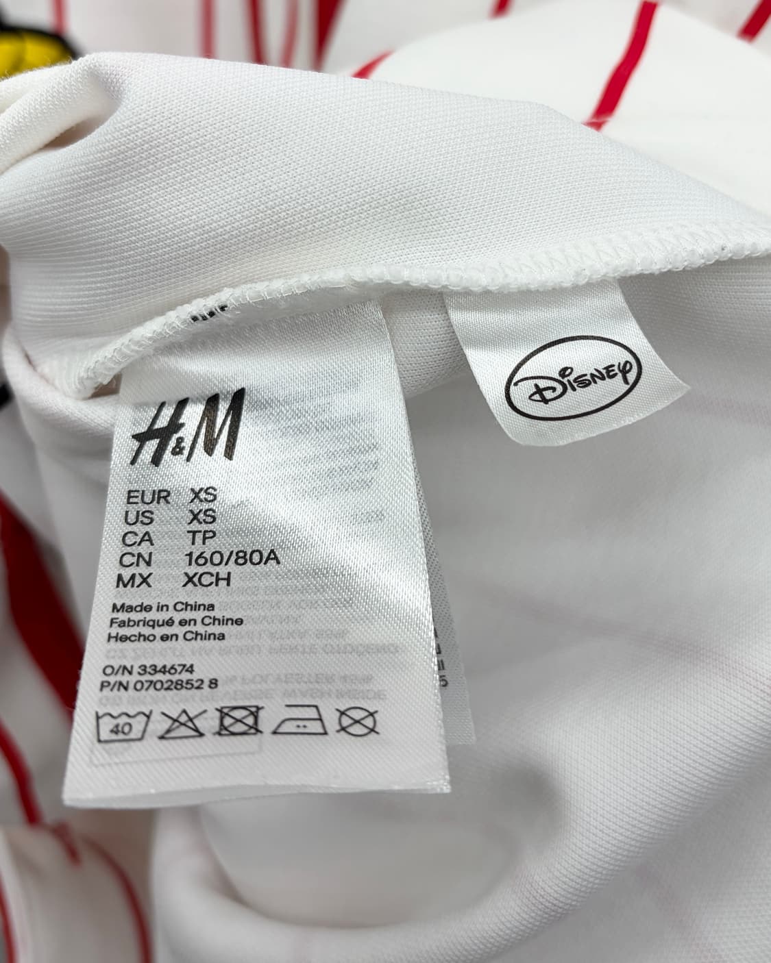 모스키노 x H&M x 디즈니 오버사이즈 핀 스트라이프 베이스볼 져지 상품이미지5