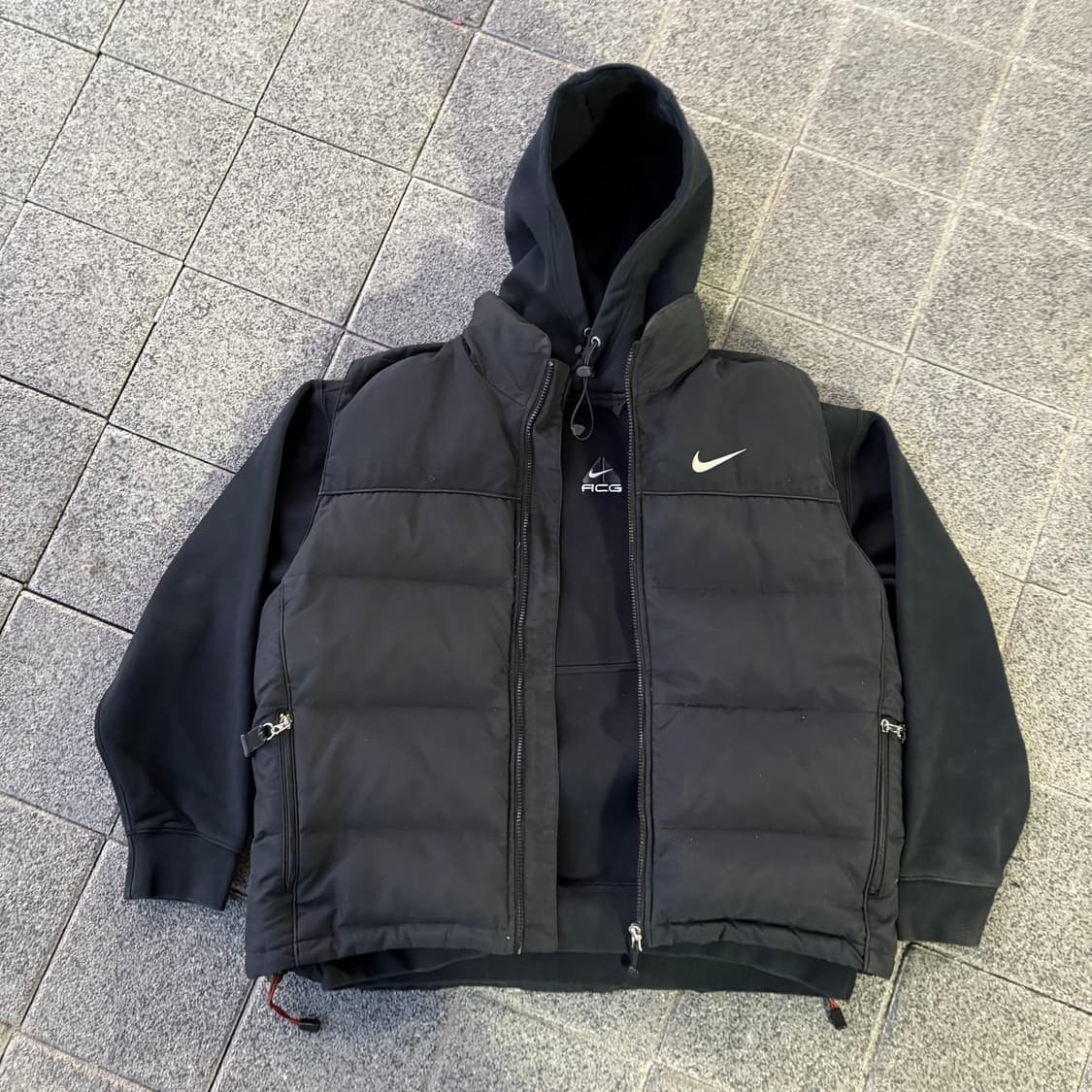 나이키 ACG 플리스 풀오버 블랙 앤트러사이트 상품이미지8