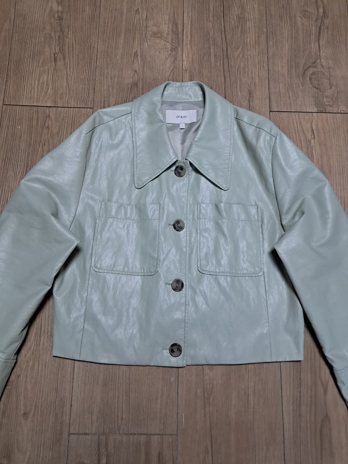 온앤온 페이크레더 자켓 1 상품이미지2