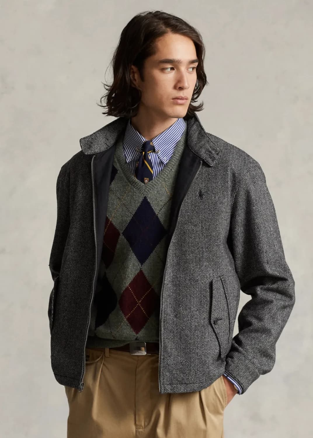 폴로랄프로렌 울 블렌드 헤링본 바라쿠다 자켓 L 새상품 상품이미지1