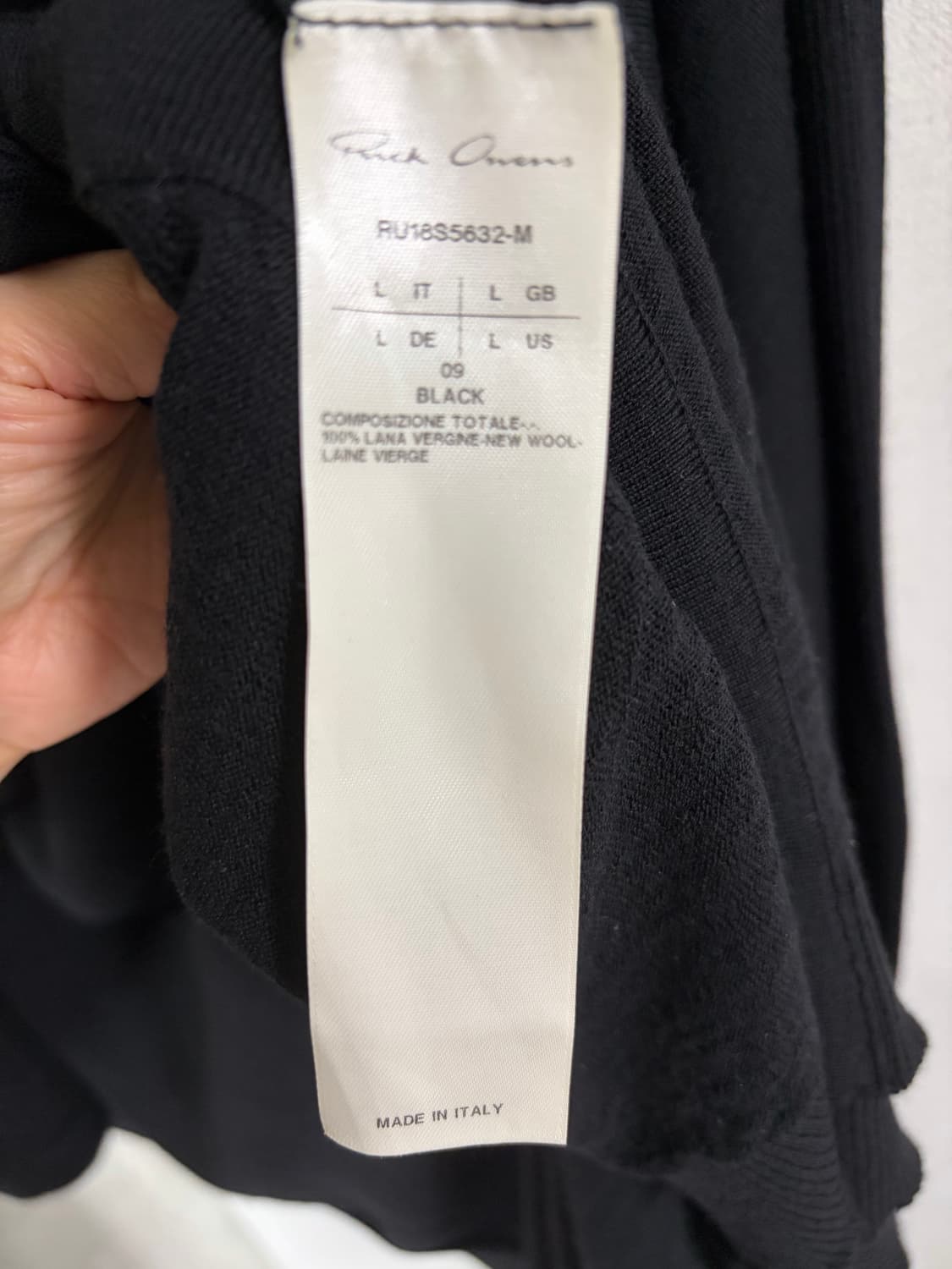 릭오웬스 롱가디건 (울) 상품이미지5