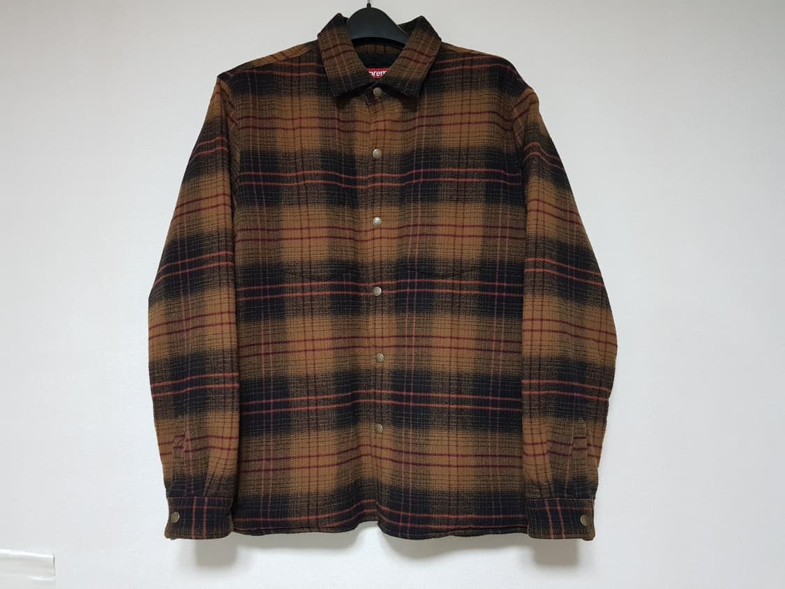 슈프림 라인드 플란넬 스냅 셔츠 자켓 23FW 상품이미지4