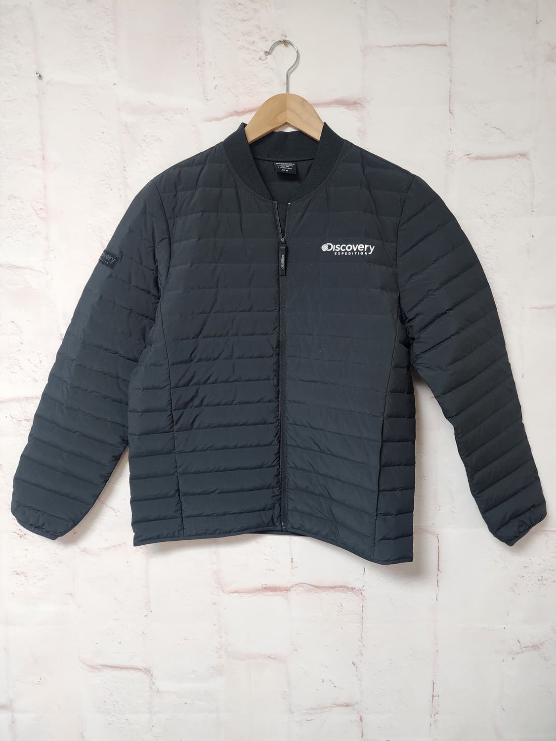 디스커버리 퀼팅 패딩 점퍼 블랙 상품이미지1