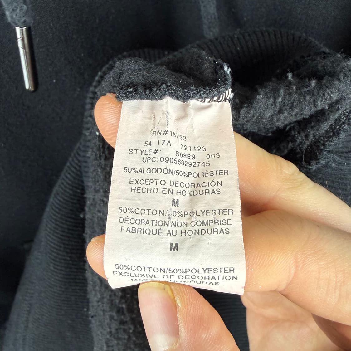 M) 챔피온 어센틱 패치로고 후드 티 블랙 상품이미지5