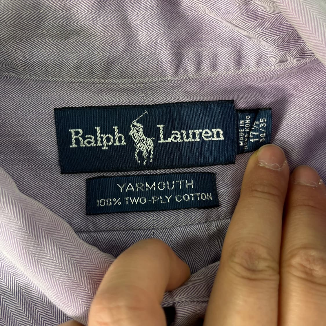 110 폴로랄프로렌 퍼플 코튼 셔츠 상품이미지4