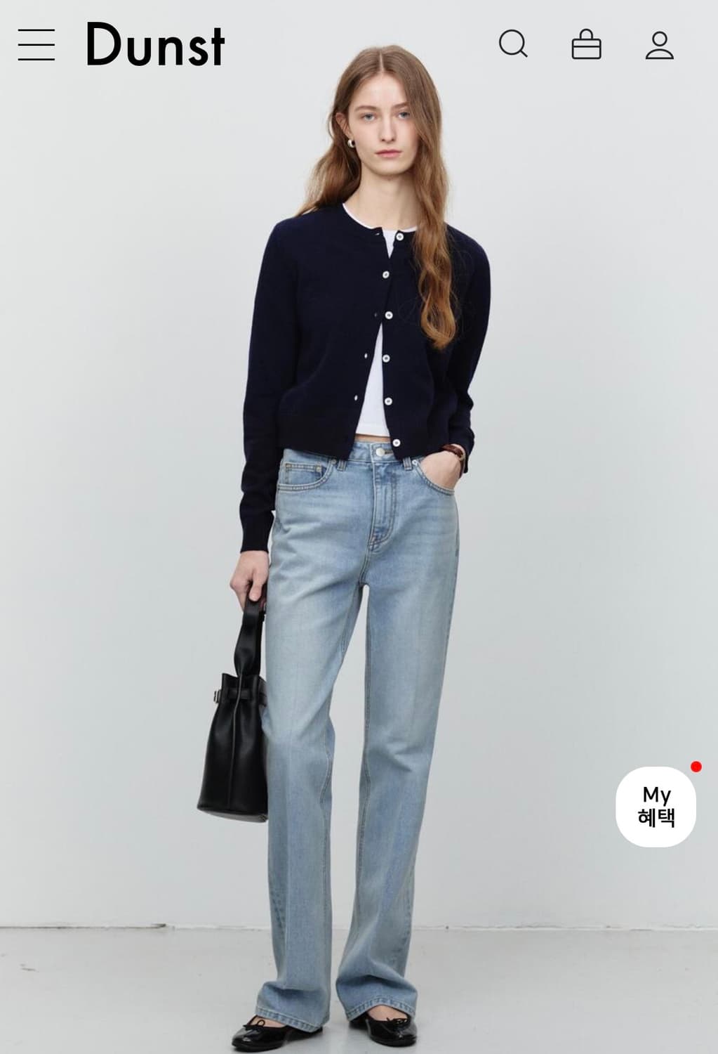 새상품 Dunst 던스트 데님팬츠 상품이미지1