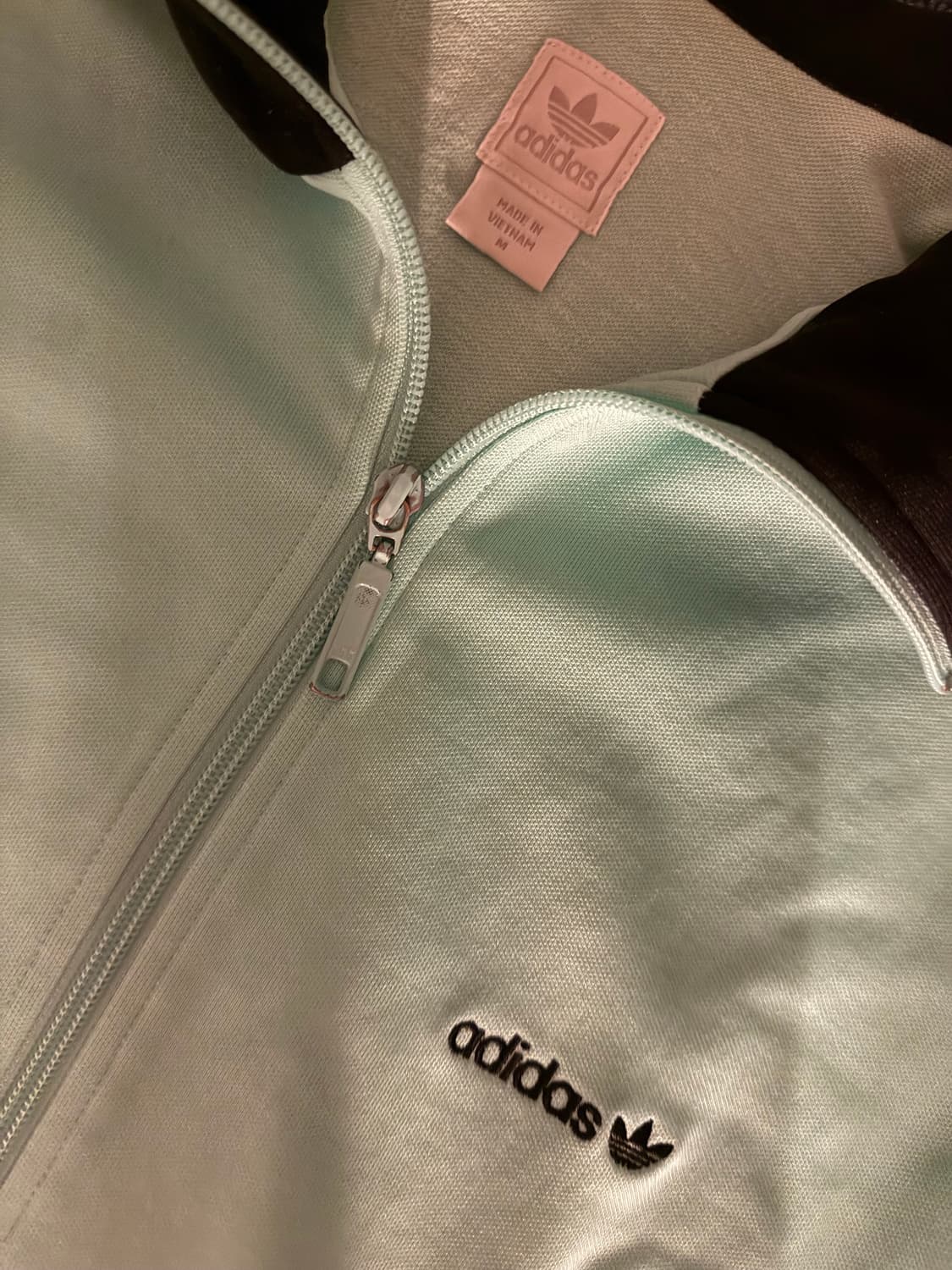 아디다스 민크색 져지 저지 집업 상품이미지3