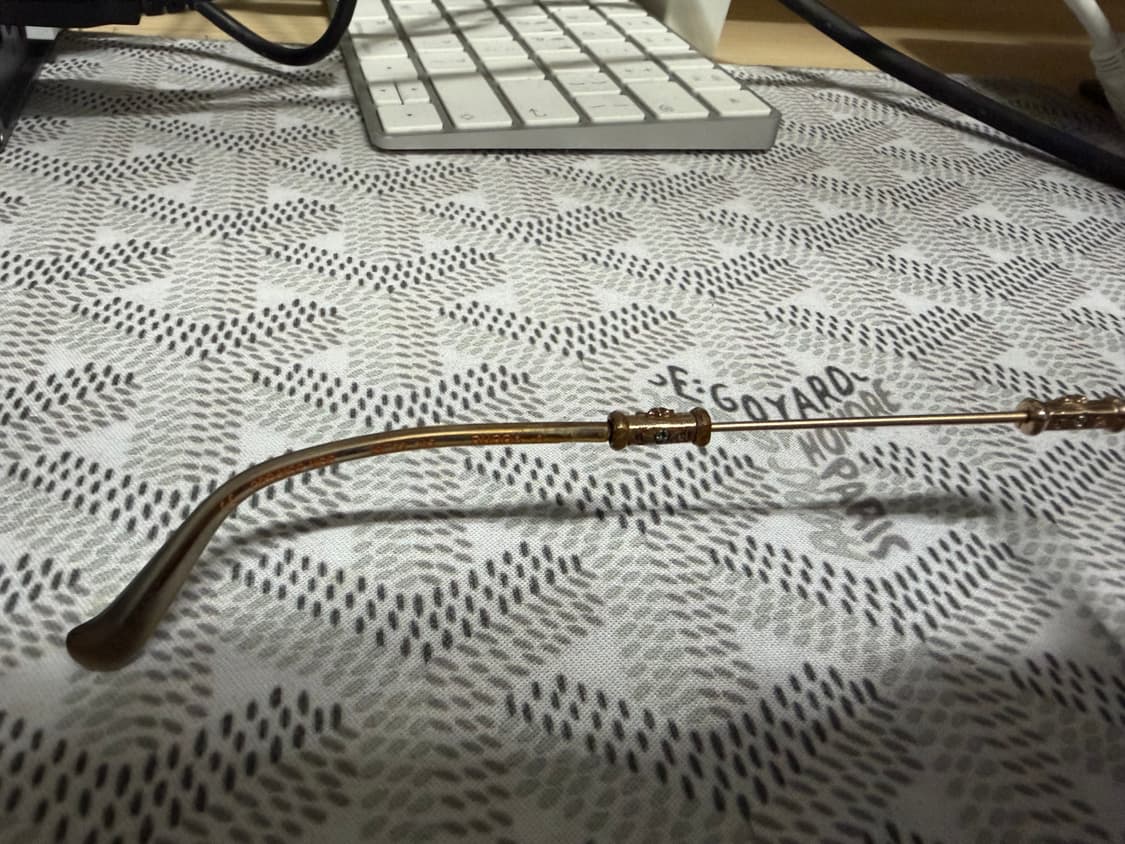 크롬하츠 부바A 오브 매트 골드 플레이트 매트 그라파이트 안경 상품이미지2