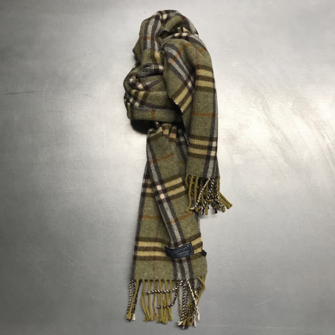 버버리 정품 램스울 머플러 카키 상품이미지1