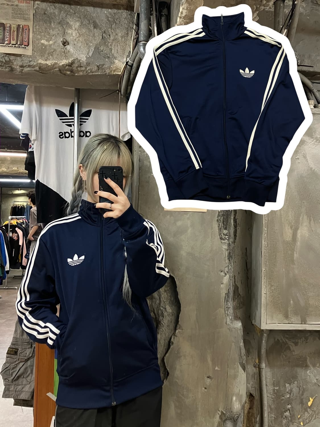 아디다스 져지 네이비 M  #csz905 상품이미지1
