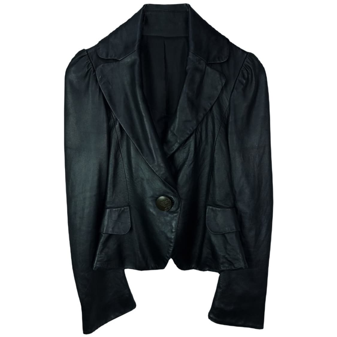 [빈티지] 리얼 램스킨 레더 양가죽 블레이저 자켓 M17099 상품이미지2