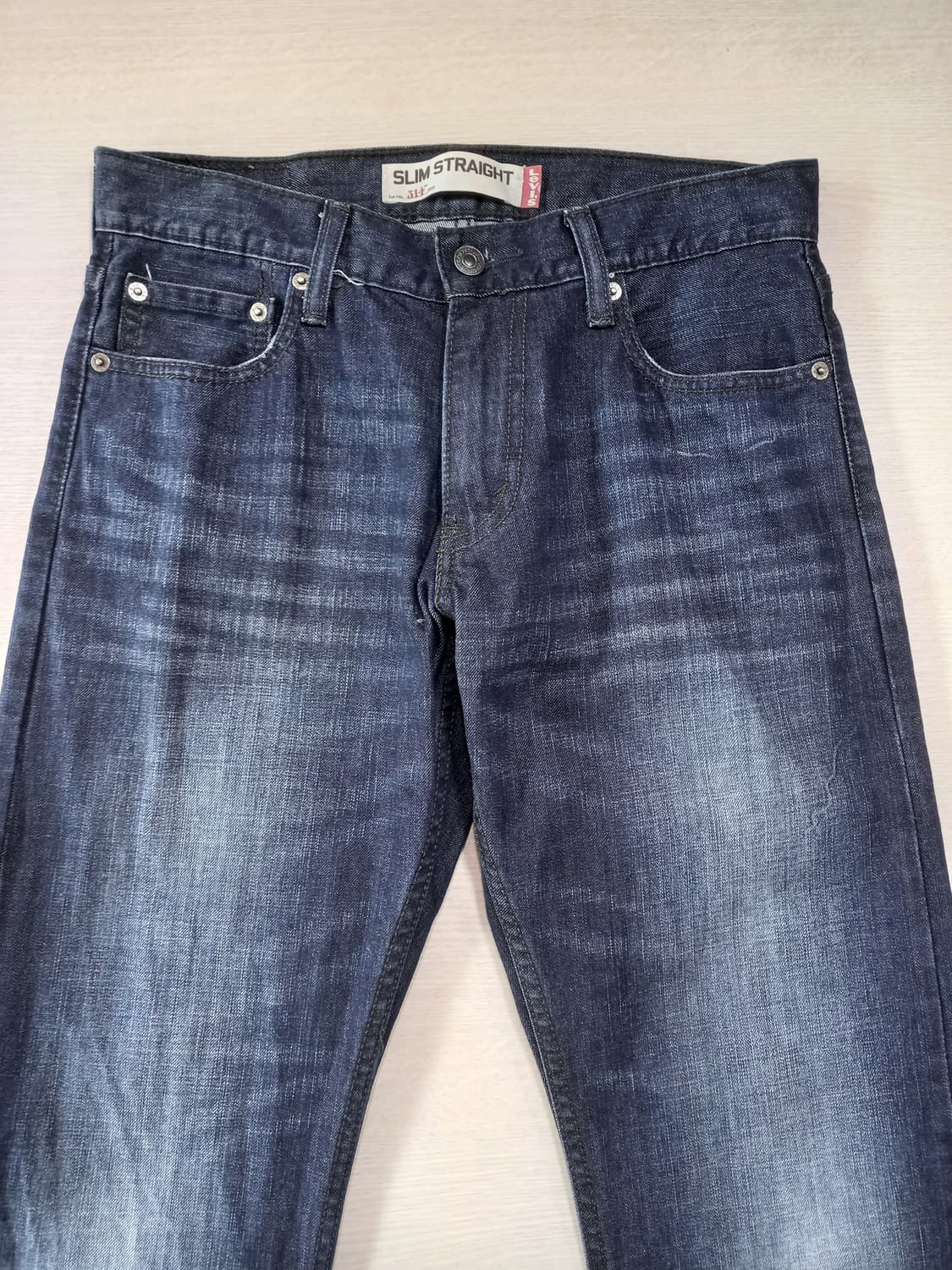 29 리바이스514 워싱 일자진 진청 29-557 상품이미지3