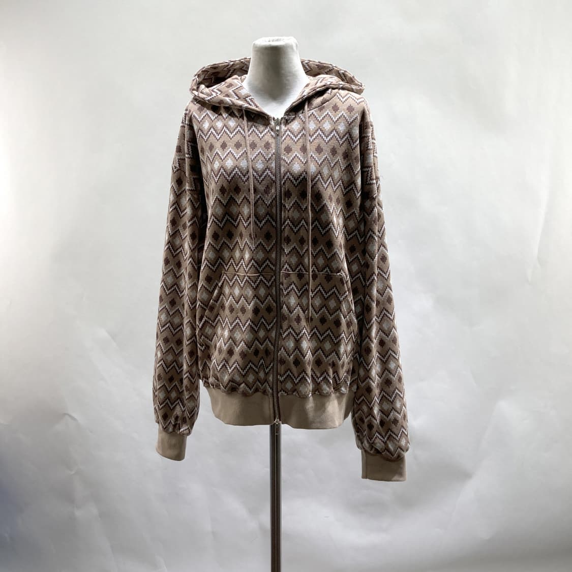 AONE 남성패턴 후드집업자켓 FREE 상품이미지1