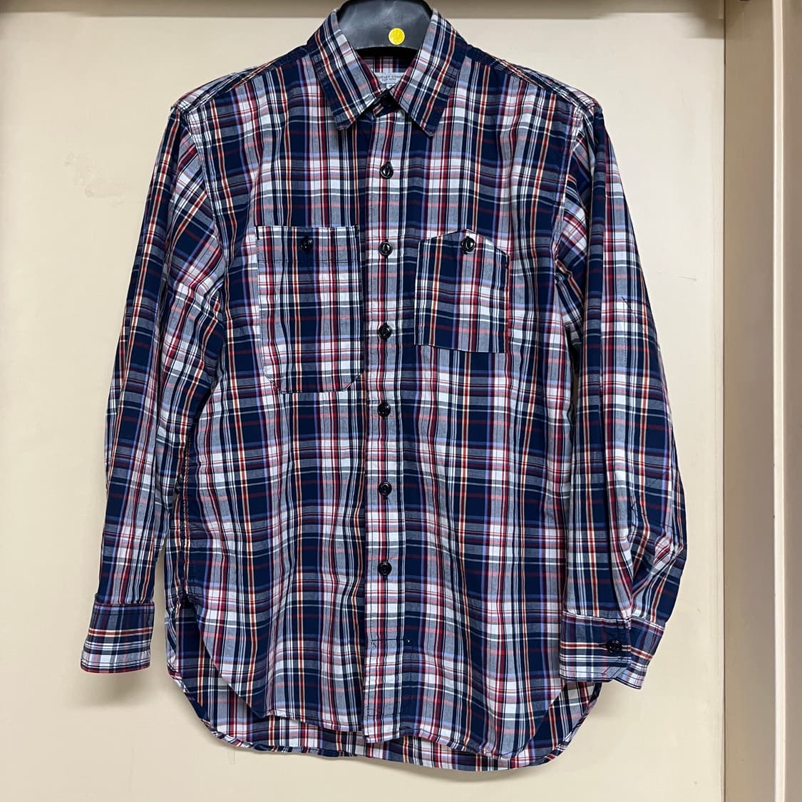 [XS] 엔지니어드가먼츠 워크 셔츠 포플린체크 엔가 상품이미지1