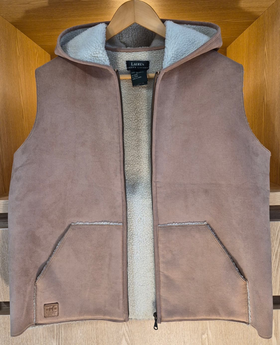 90s
LAUREN Fleece Hoodie Zip-Up Vest (L) 상품이미지3