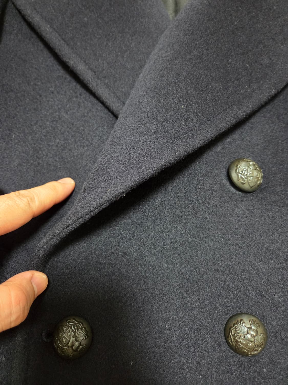 타임옴므 네이비 피코트 상품이미지5