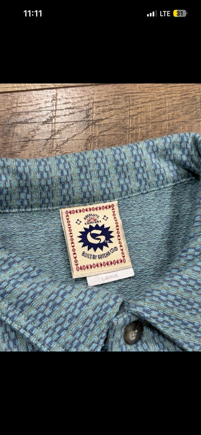 90s usa gotcha knit shirt 상품이미지3