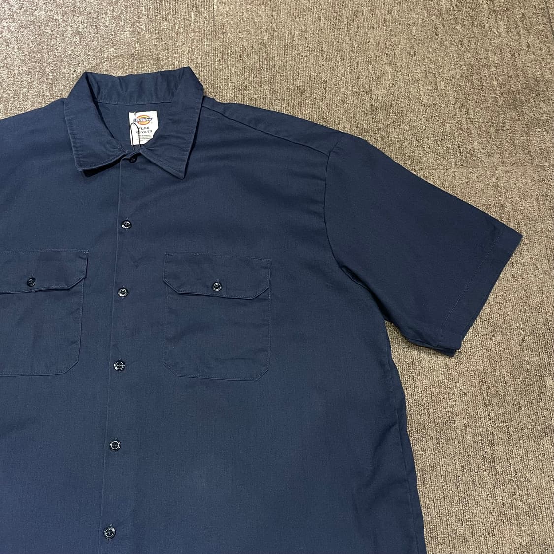 (XL) Dickies 디키즈 반팔 워크 셔츠 네이비 상품이미지4