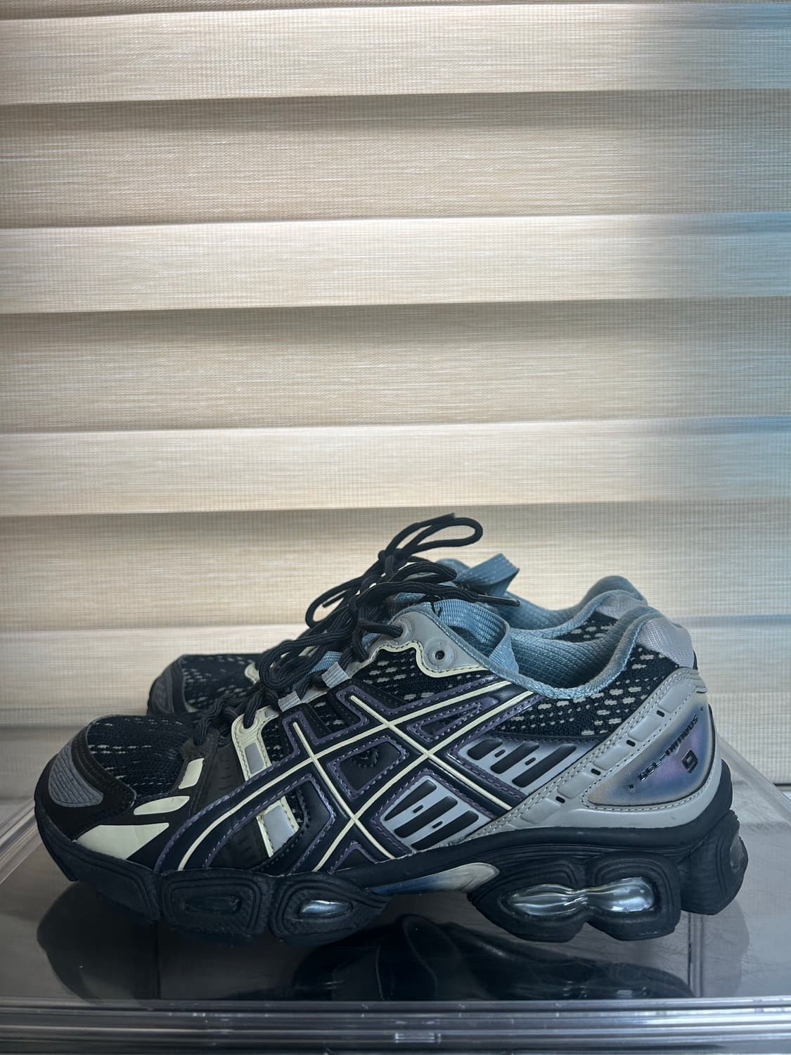 (260) 아식스 키코 젤 님버스9 블랙 건메탈 상품이미지1